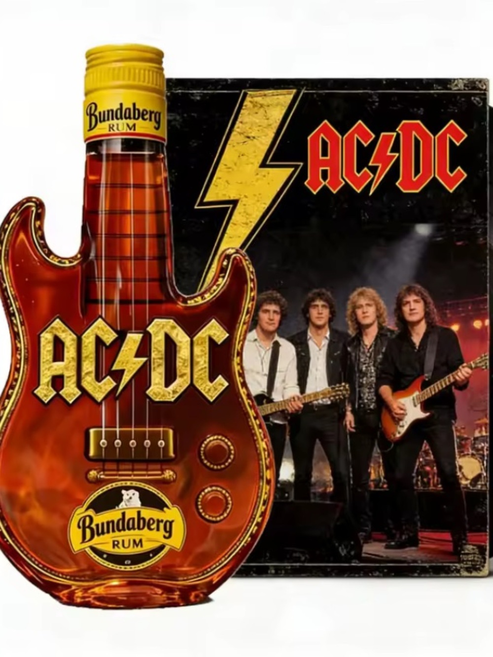 AC/DC Guitar Bottle  Decanter - Picture 2 of 12